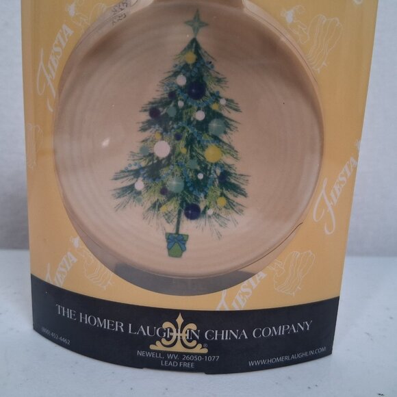 Homer Laughlin Fiesta Christmas Tree Ornament Ivory 75th Anniversary #761 2012 - Picture 3 of 9